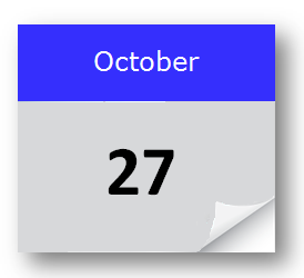 27th of October